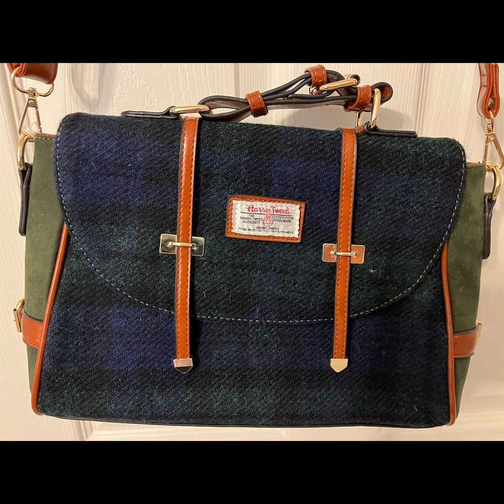 Harris Tweed Black Watch Purse-100% Genuine